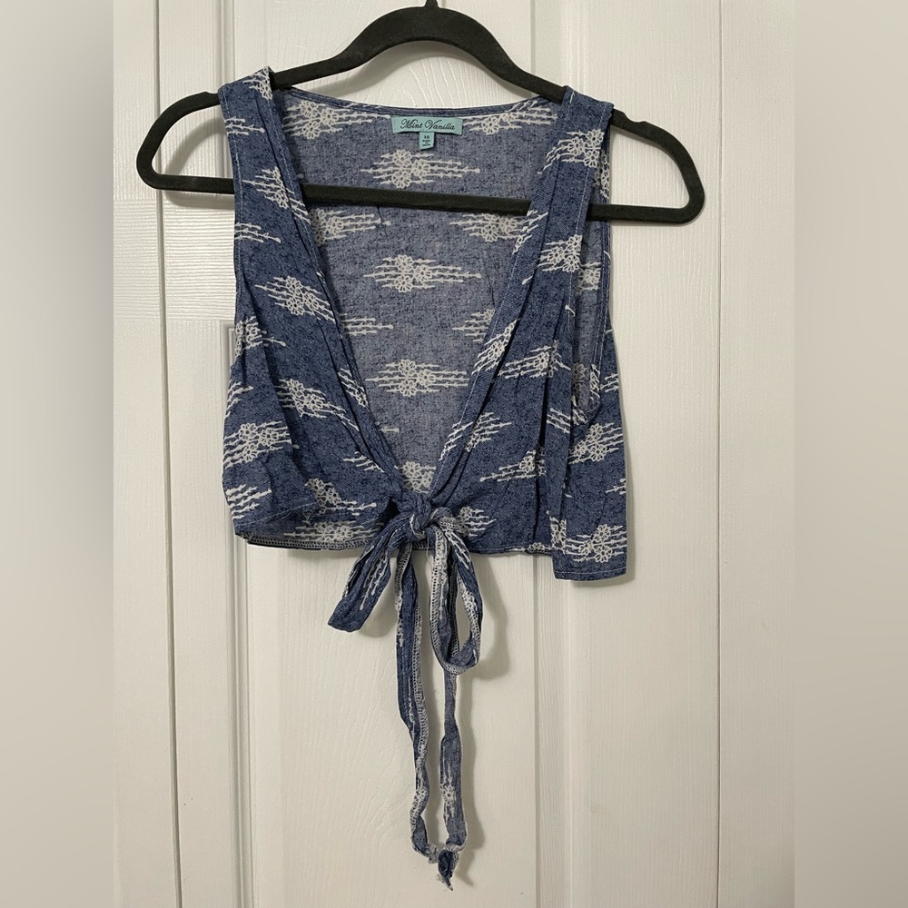 Mint Vanilla Boutique Tie Top